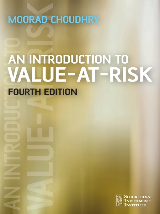 Cover image for An Introduction to Value-at-Risk